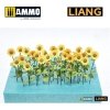 Liang 0101 Paper Sunflowers for Dioramas (laser+ 3D print parts)